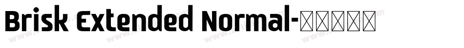 Brisk Extended Normal字体转换